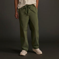 mens-canvas-organic-drawstring-pant-forest-green | primary