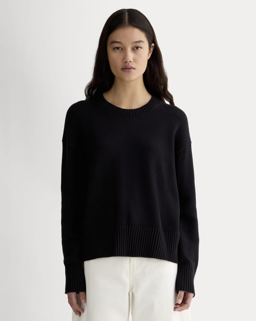 womens-organic-cotton-crew-sweater-black | primary