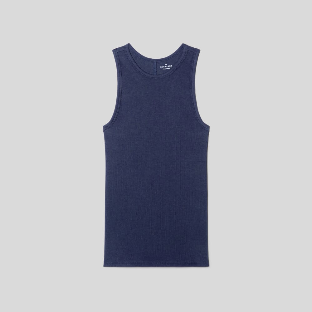 womens-supima-micro-rib-racerback-tank-navy | alt