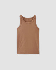 womens-organic-cotton-cutaway-tank-cocoa-brown | alt