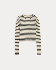 womens-cropped-crew-top-ultrafine-merino-parchement-black | alt