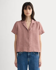 womens-linen-notch-ss-shirt-rose-dusk | primary