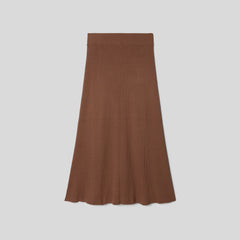 womens-ribbed-knit-skirt-cocoa-brown | alt
