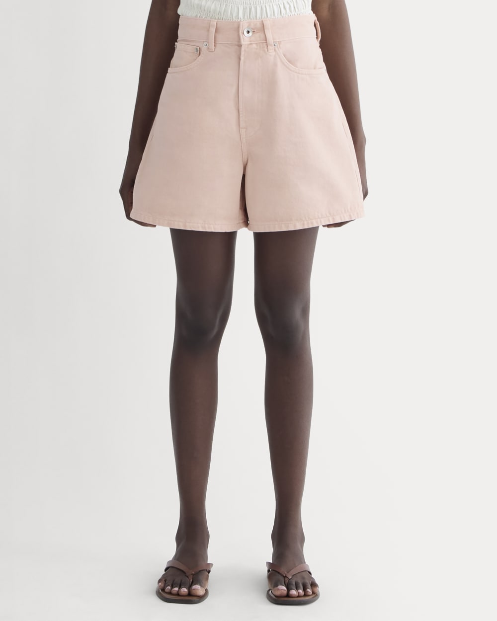 womens-a-line-denim-short-garment-dyed-pink