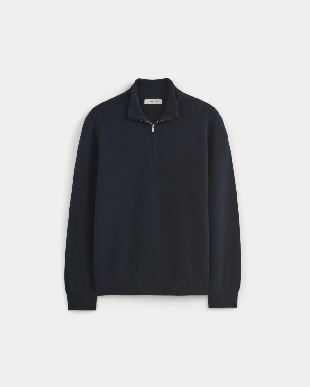 mens-cashmere-quarter-zip-sweater-navy | alt
