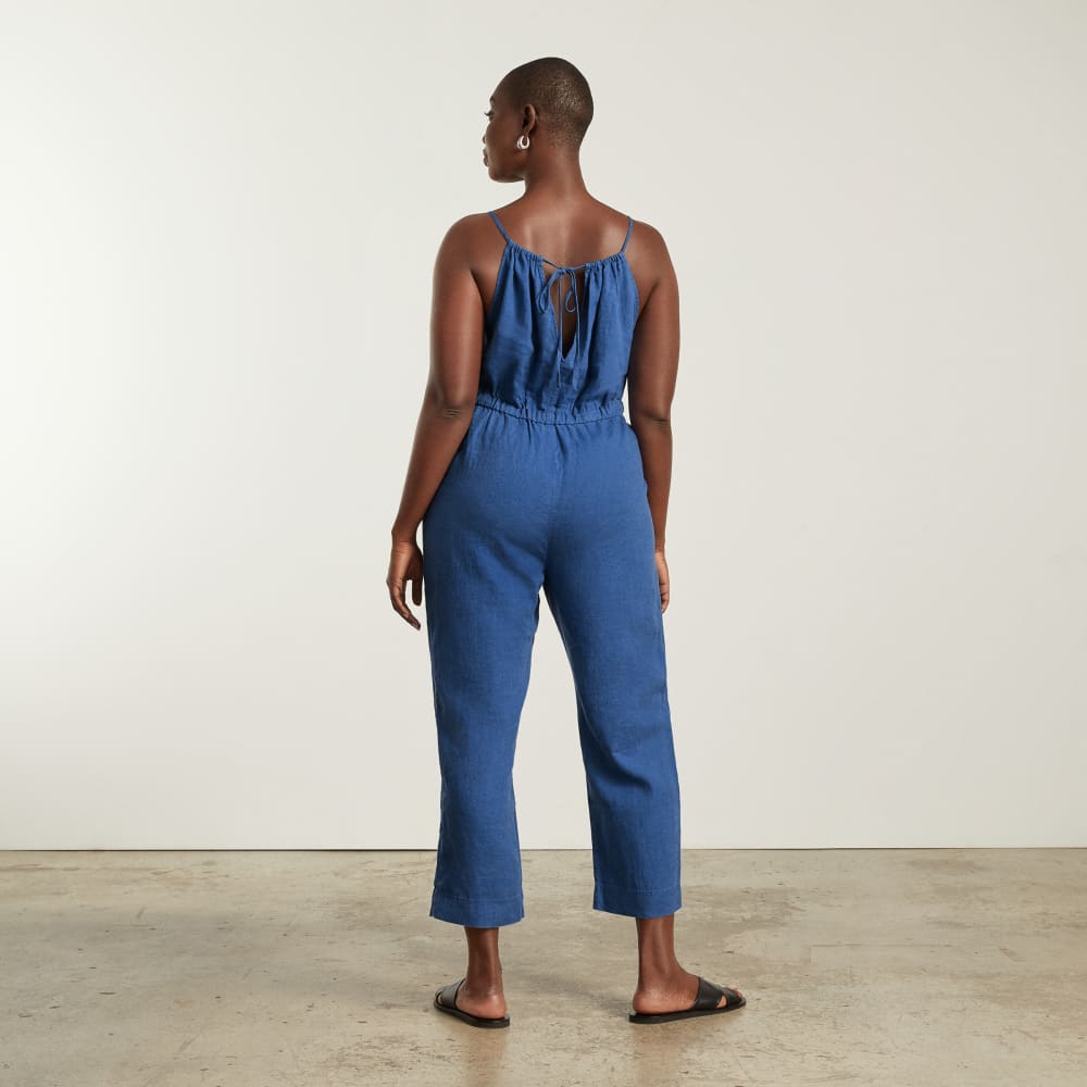 womens-linen-shoestring-jumpsuit-deep-blue
