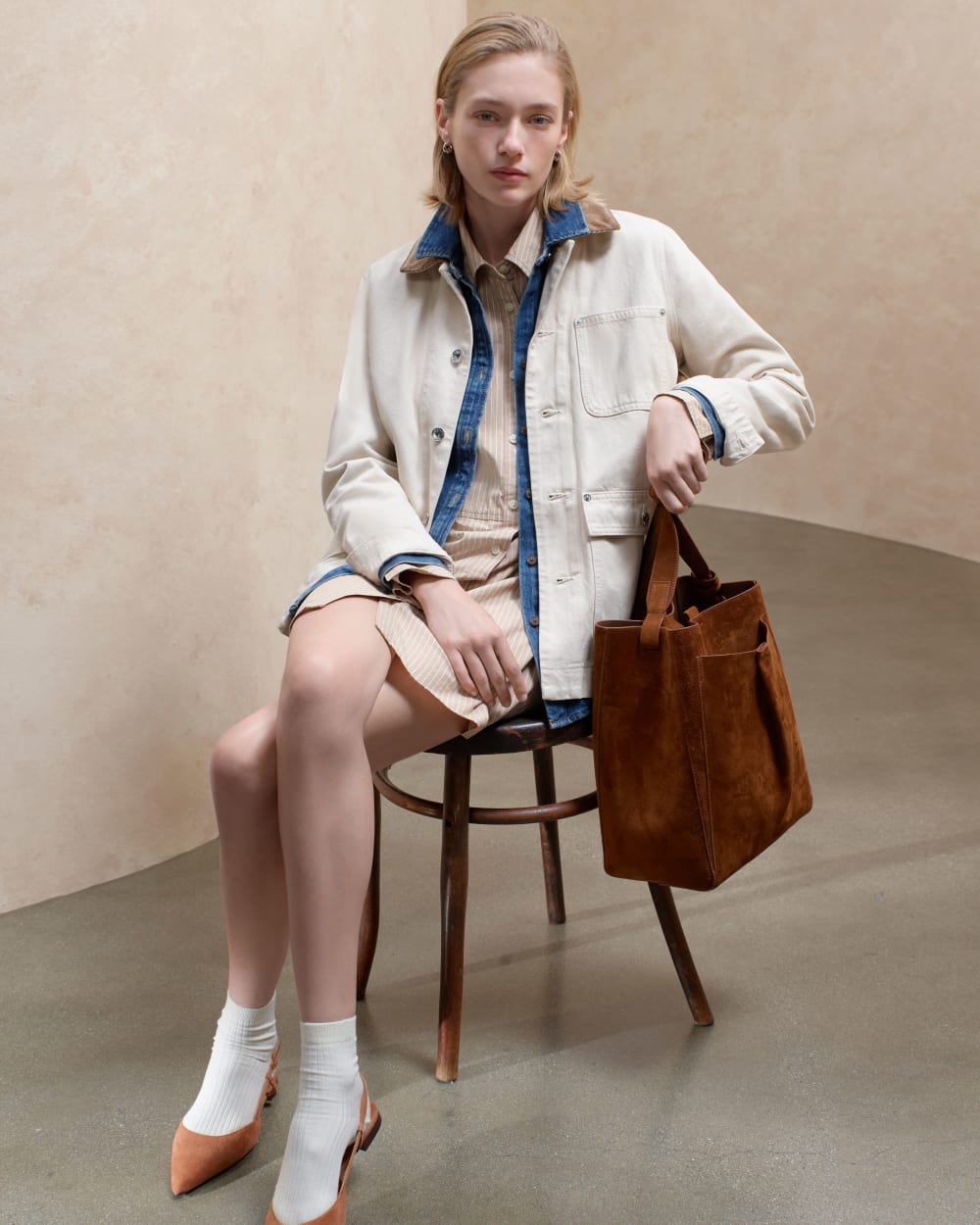 womens-denim-barn-jacket-white-cream | editorial