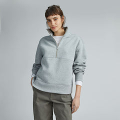 womens-retrack-half-zip-sweatshirt-heather-grey