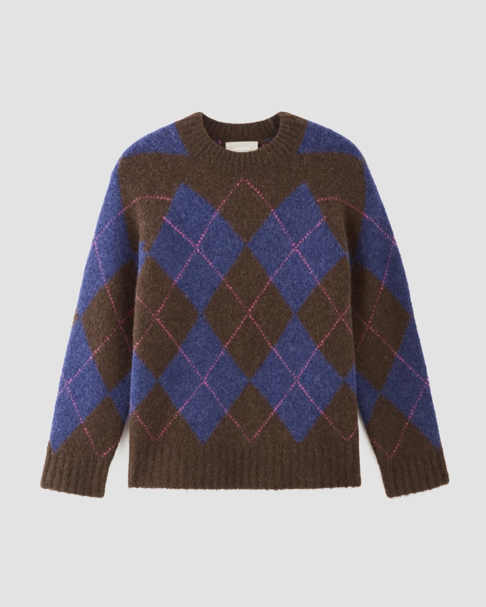 womens-superfuzz-alpaca-crew-blue-brown-fuschia | alt