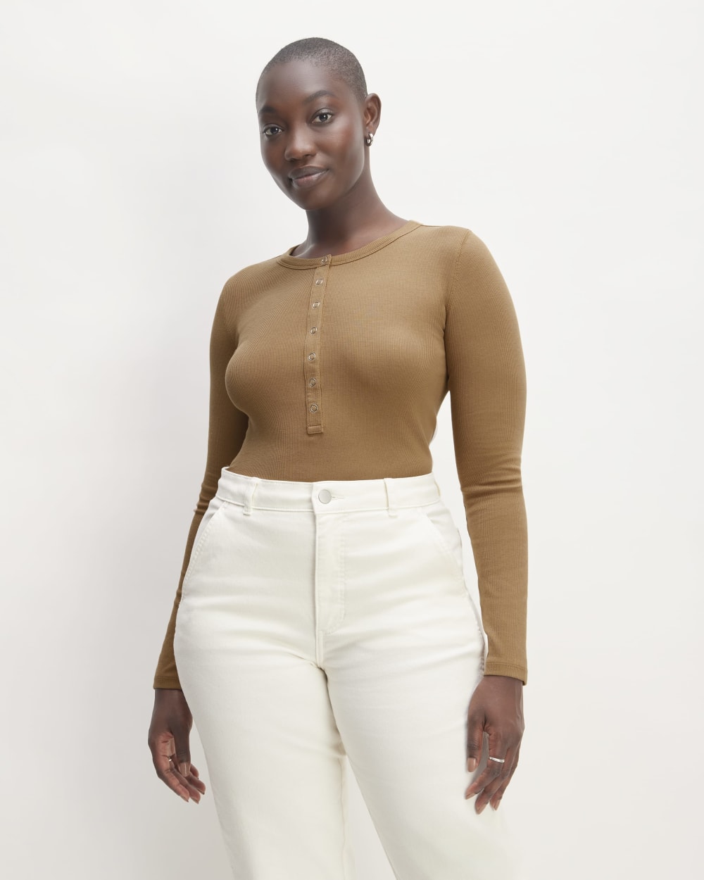 womens-pima-rib-long-sleeve-henley-toasted-coconut | primary