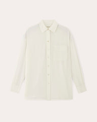 womens-washable-silk-oversized-shirt-off-white | alt