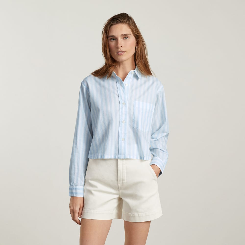 womens-silky-cttn-cropped-shirt-stuart-stripe-blue | primary