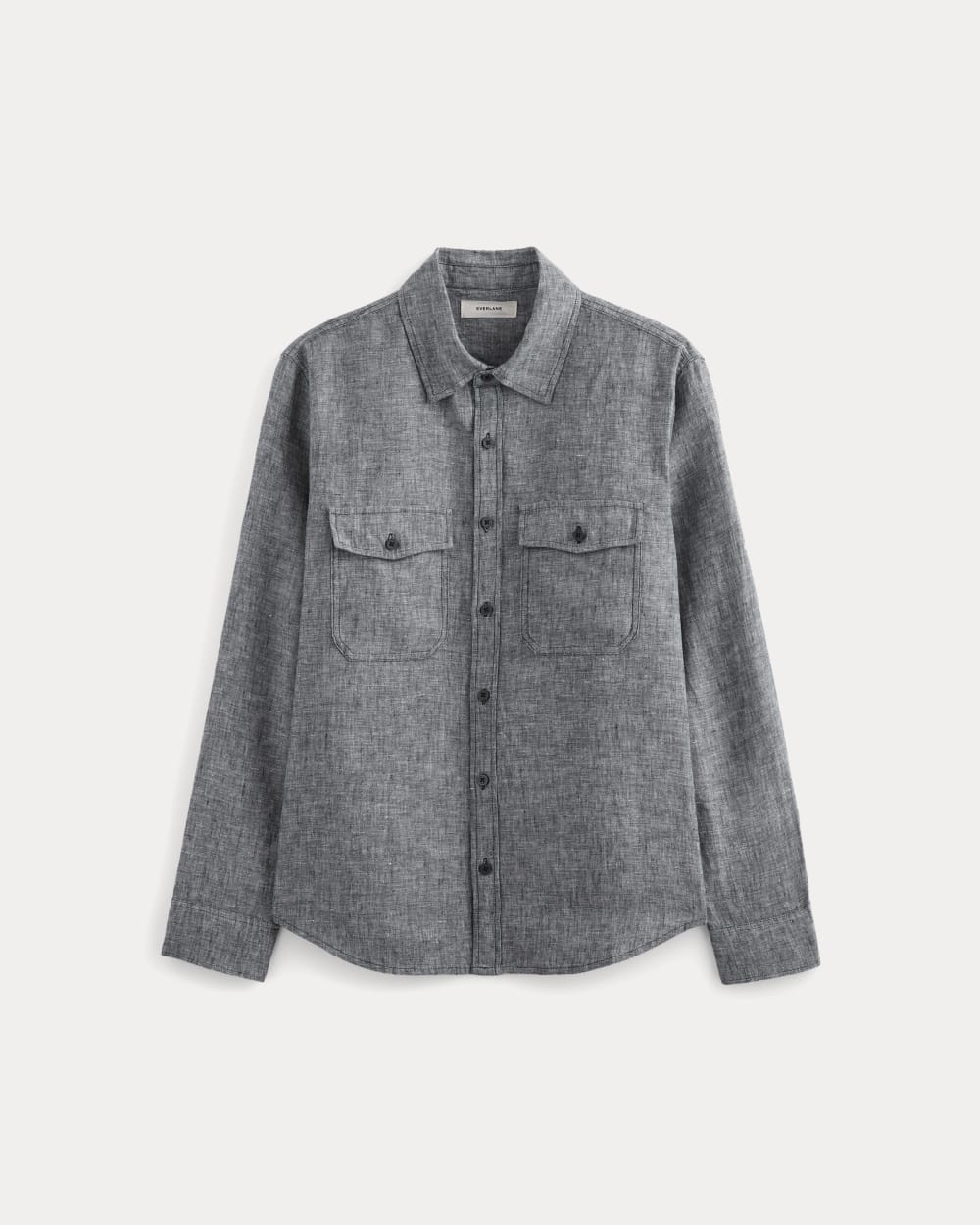 mens-linen-utility-shirt-navy-chambray | alt