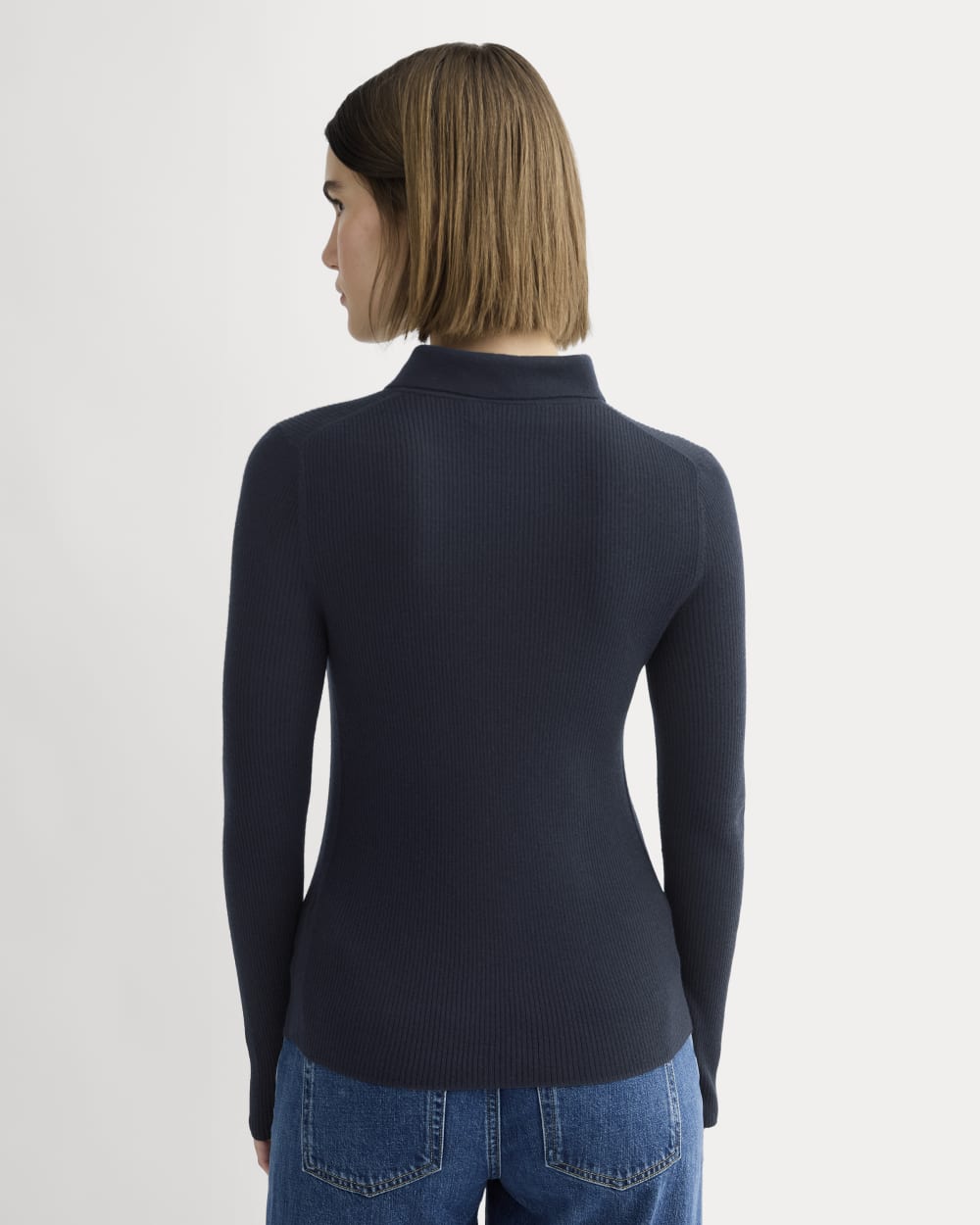 womens-ultrasoft-merino-ribbed-polo-navy