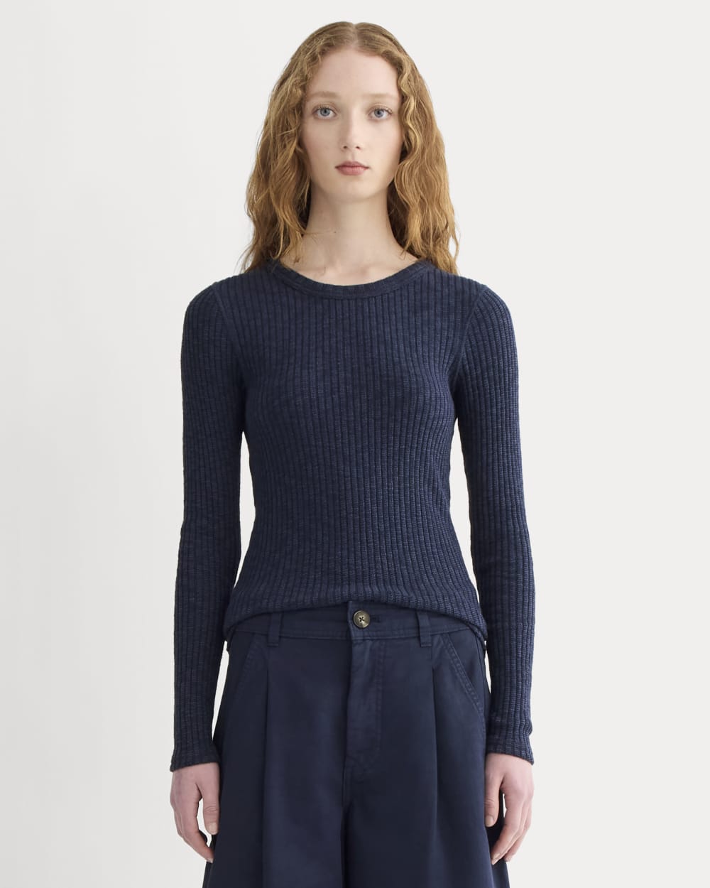 womens-rib-knit-crew-navy | primary