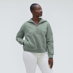 womens-track-half-zip-lily-pad