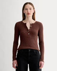 womens-cozy-rib-henley-dark-mahogany | primary