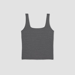 womens-supima-sleeveless-top-black-white | alt