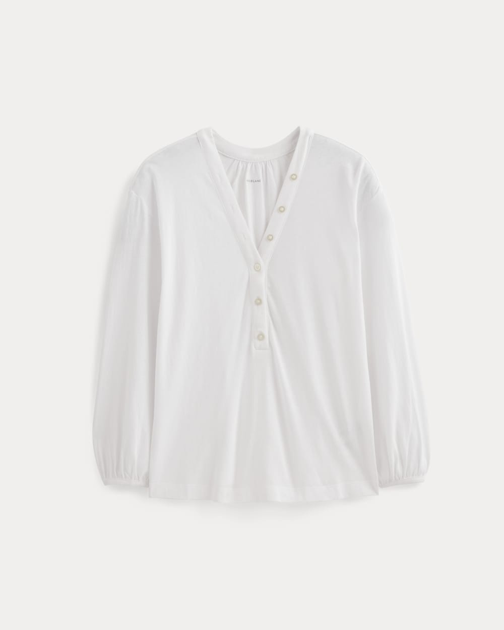 womens-air-v-neck-henley-white | alt