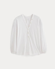 womens-air-v-neck-henley-white | alt