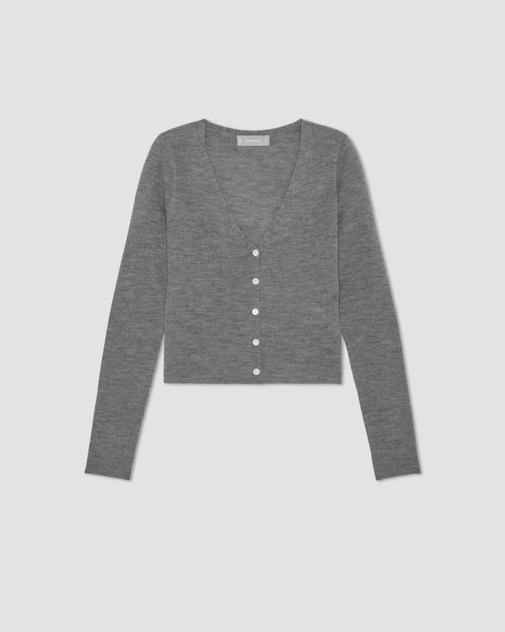 womens-ultrafine-merino-ribbed-cardigan-heather-mid-grey | alt