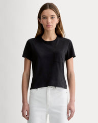 womens-organic-cotton-box-cut-pocket-tee-black | primary