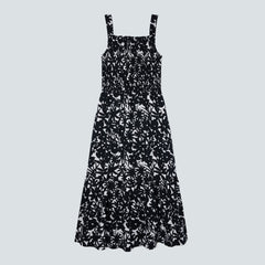 womens-smock-dress-black-canvas-floral