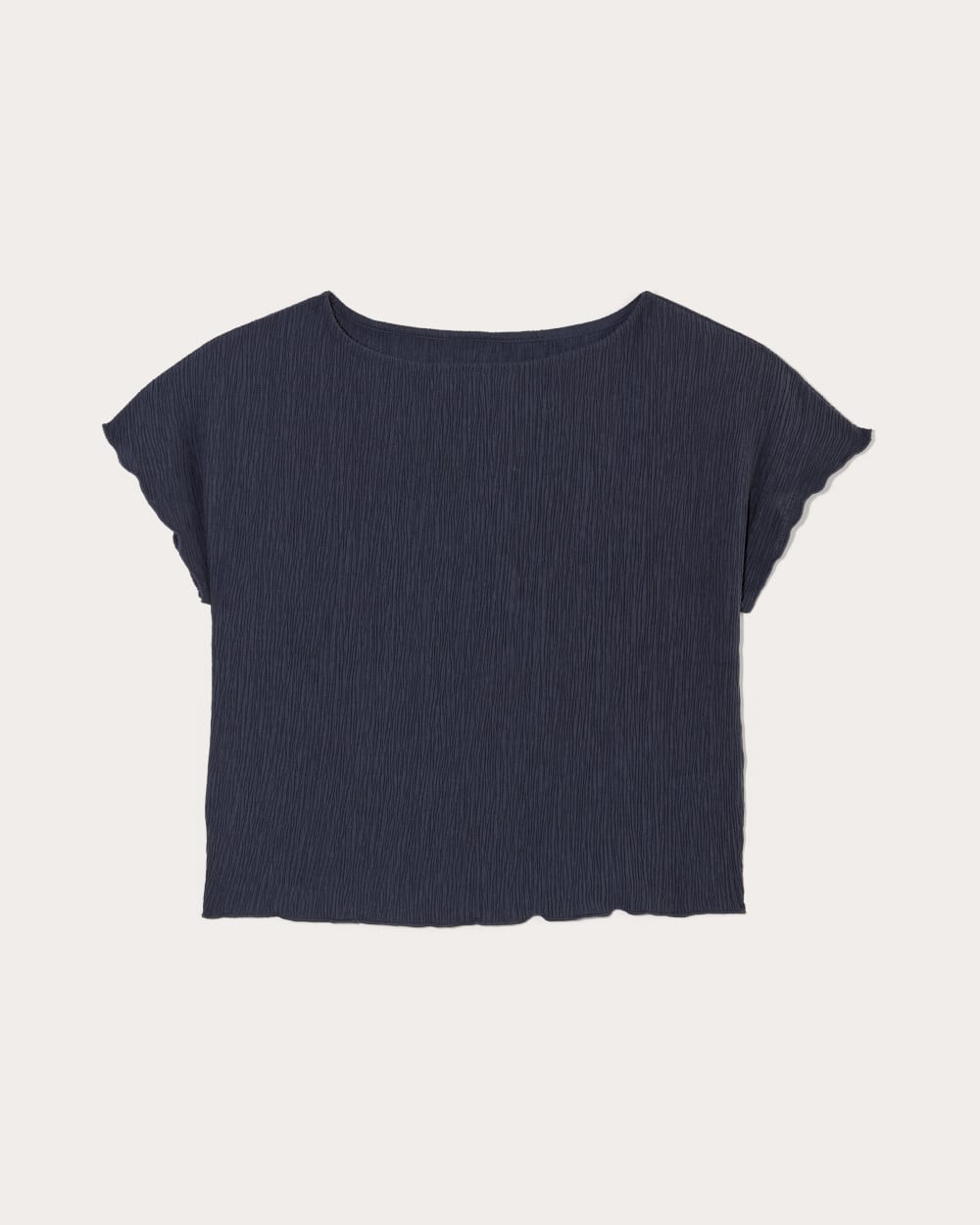 womens-crinkle-top-navy | alt