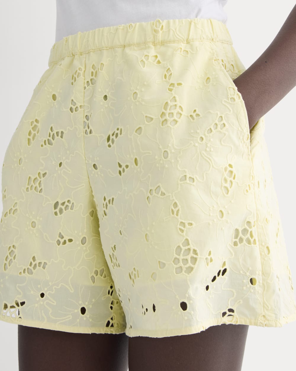 womens-eyelet-pull-on-short-light-yellow