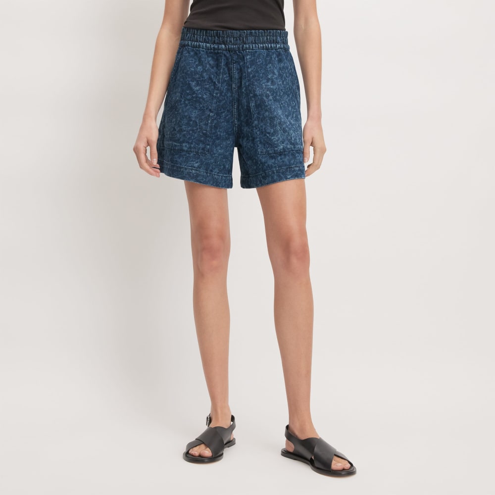 womens-denim-utility-short-dark-painterly-strokes | primary