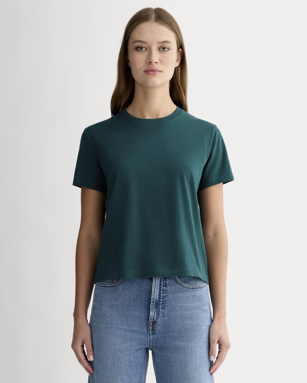womens-organic-cotton-box-cut-tee-dark-sea | primary