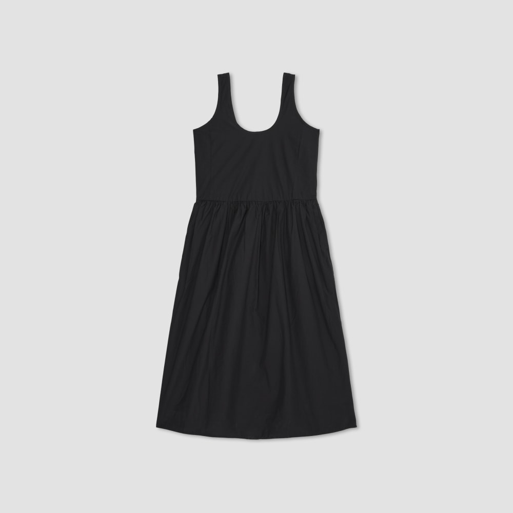 womens-poplin-summer-dress-black | alt
