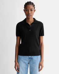 womens-polo-cotton-cashmere-black | primary