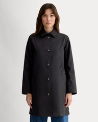 womens-cotton-twill-mac-coat-black | primary