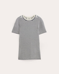 womens-ultrasoft-merino-wool-sweater-tee-bone-navy | alt