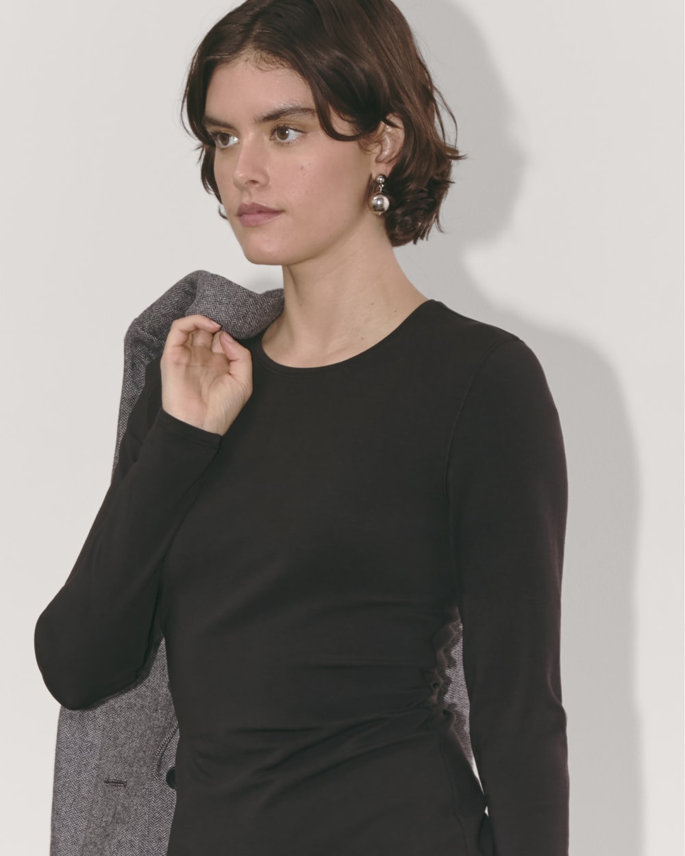 womens-form-mini-long-sleeve-dress-black