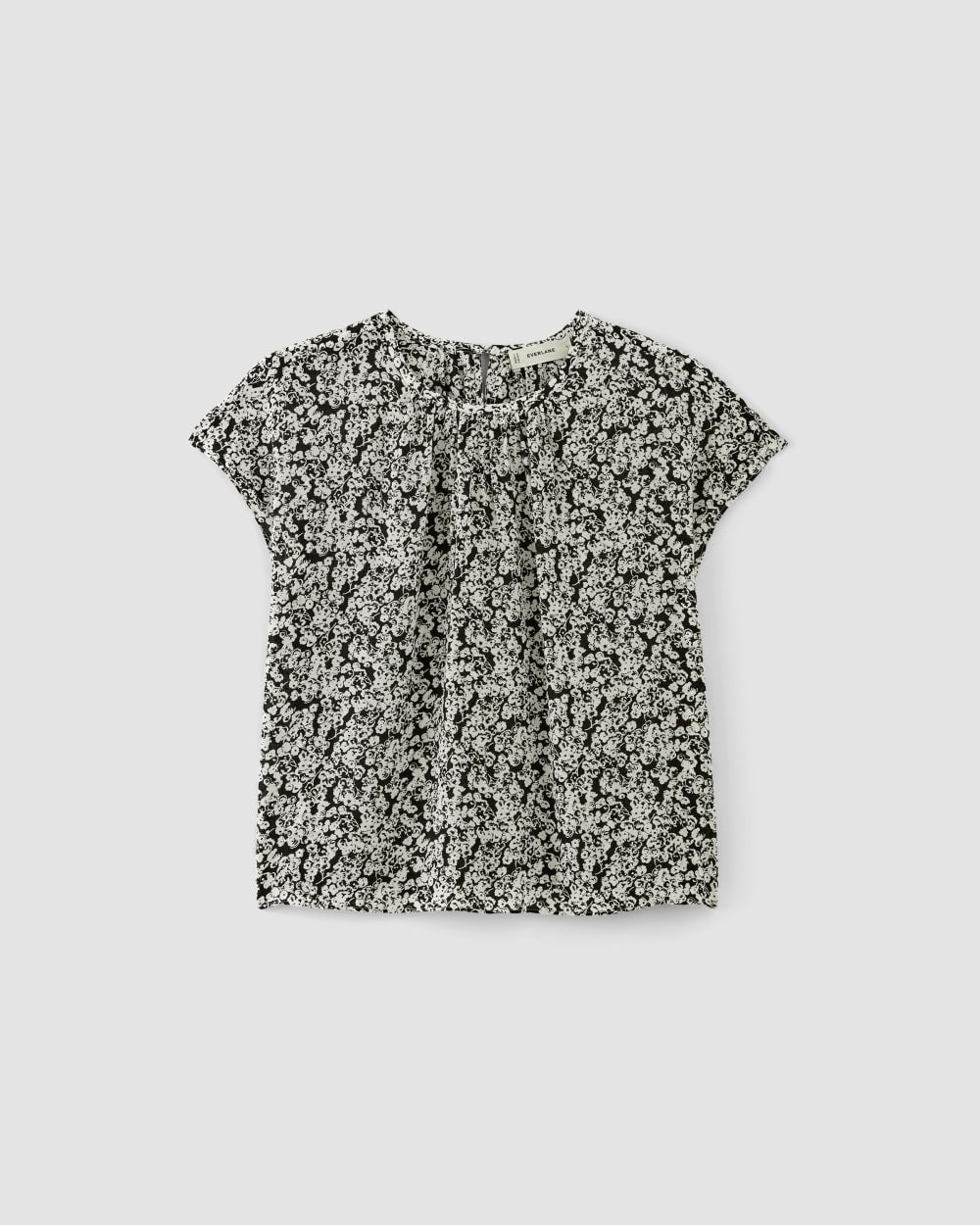 womens-viscose-gathered-neck-top-black-bone-mini-floral | alt