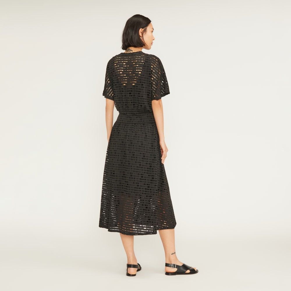 womens-perforated-eyelet-a-line-dress-black
