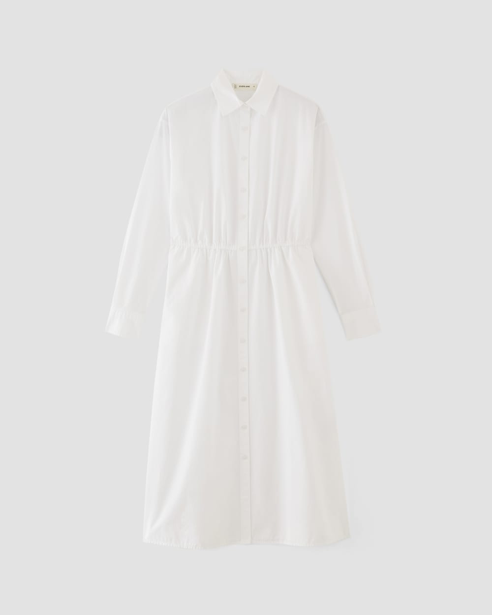 womens-supima-cotton-midi-shirt-dress-white | alt