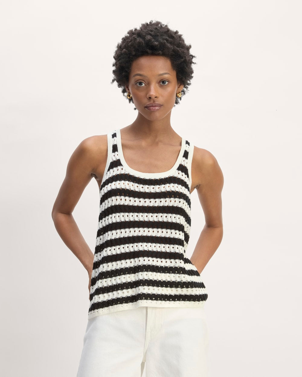 womens-crochet-tank-bone-black | primary