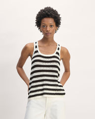 womens-crochet-tank-bone-black | primary