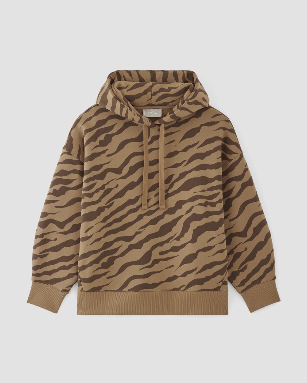 womens-retrack-hoodie-cocoa-tiger-stripe | alt