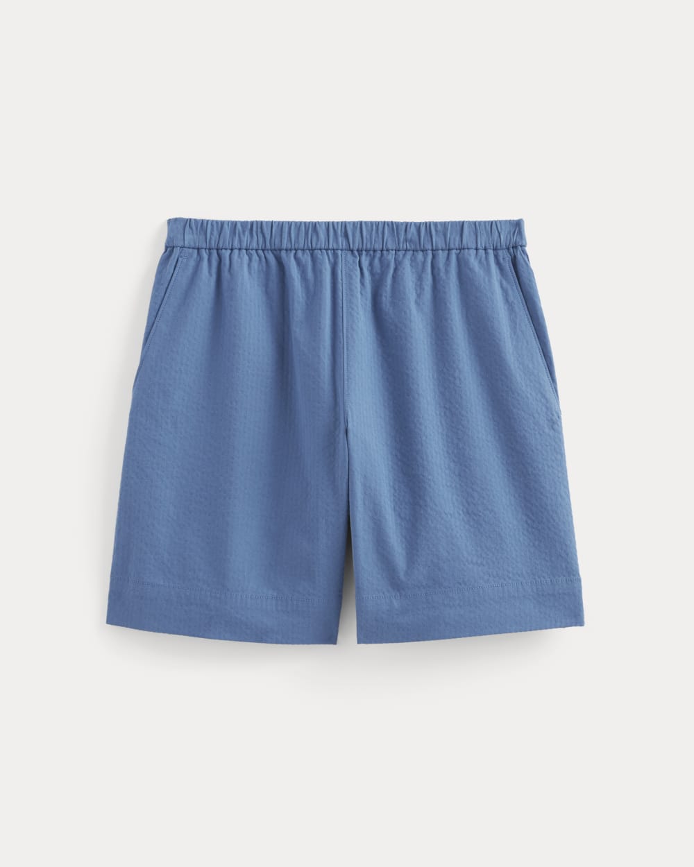 womens-seersucker-pull-on-short-soft-cobalt | alt