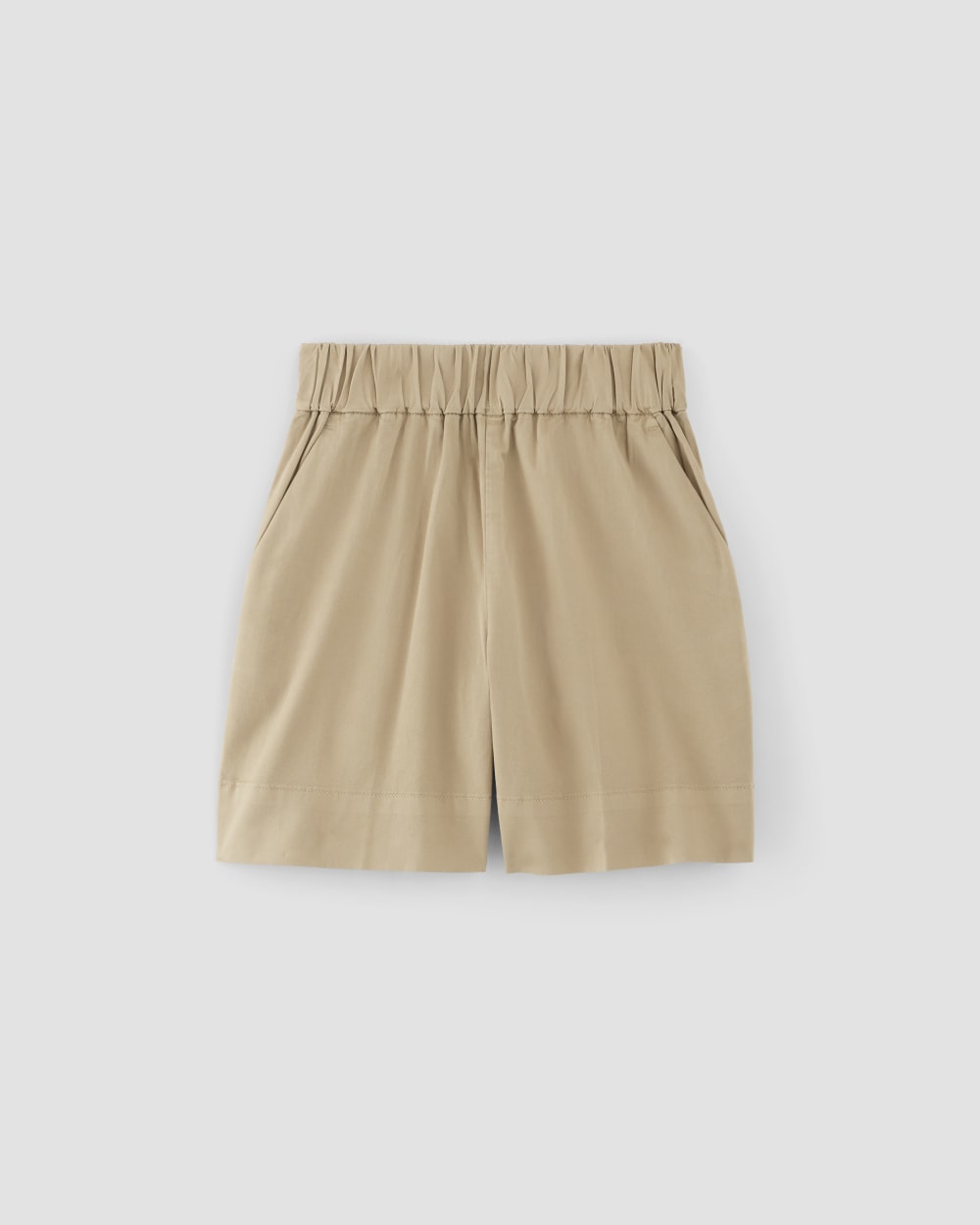 womens-easy-chino-long-short-trench-coat-khaki | alt