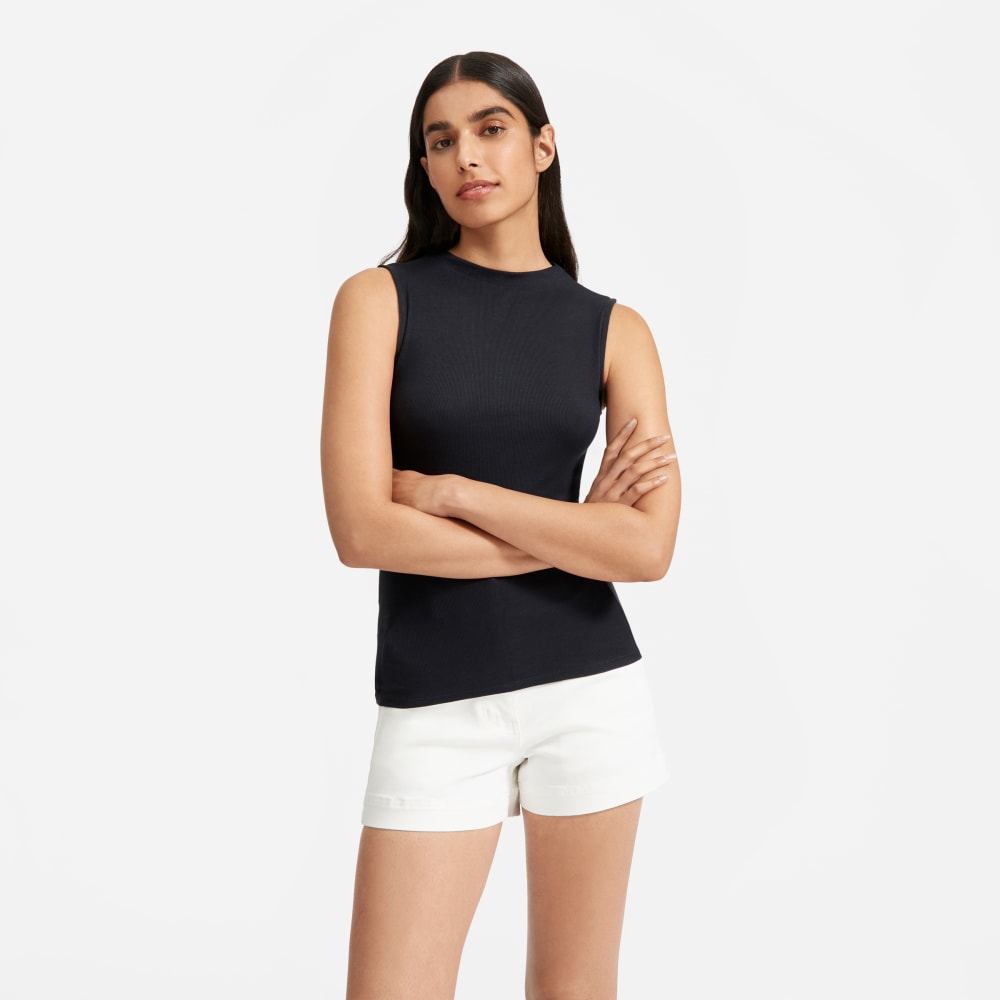 womens-pima-micro-rib-funnel-neck-tank-black
