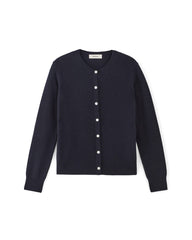 womens-cashmere-classic-crew-cardigan-navy | alt