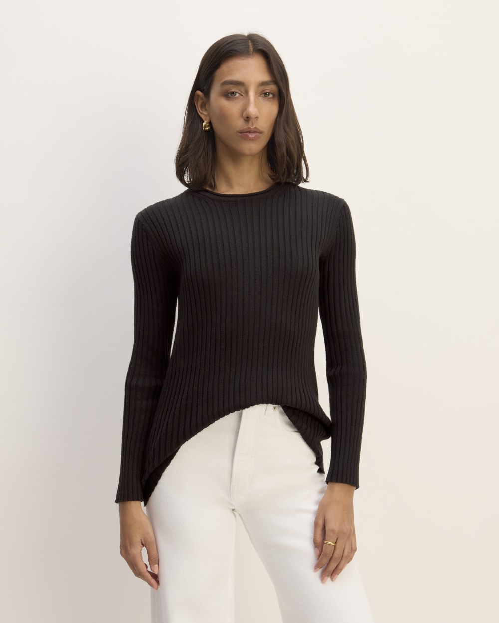 womens-cotton-rib-crew-black | primary