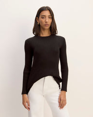 womens-cotton-rib-crew-black | primary