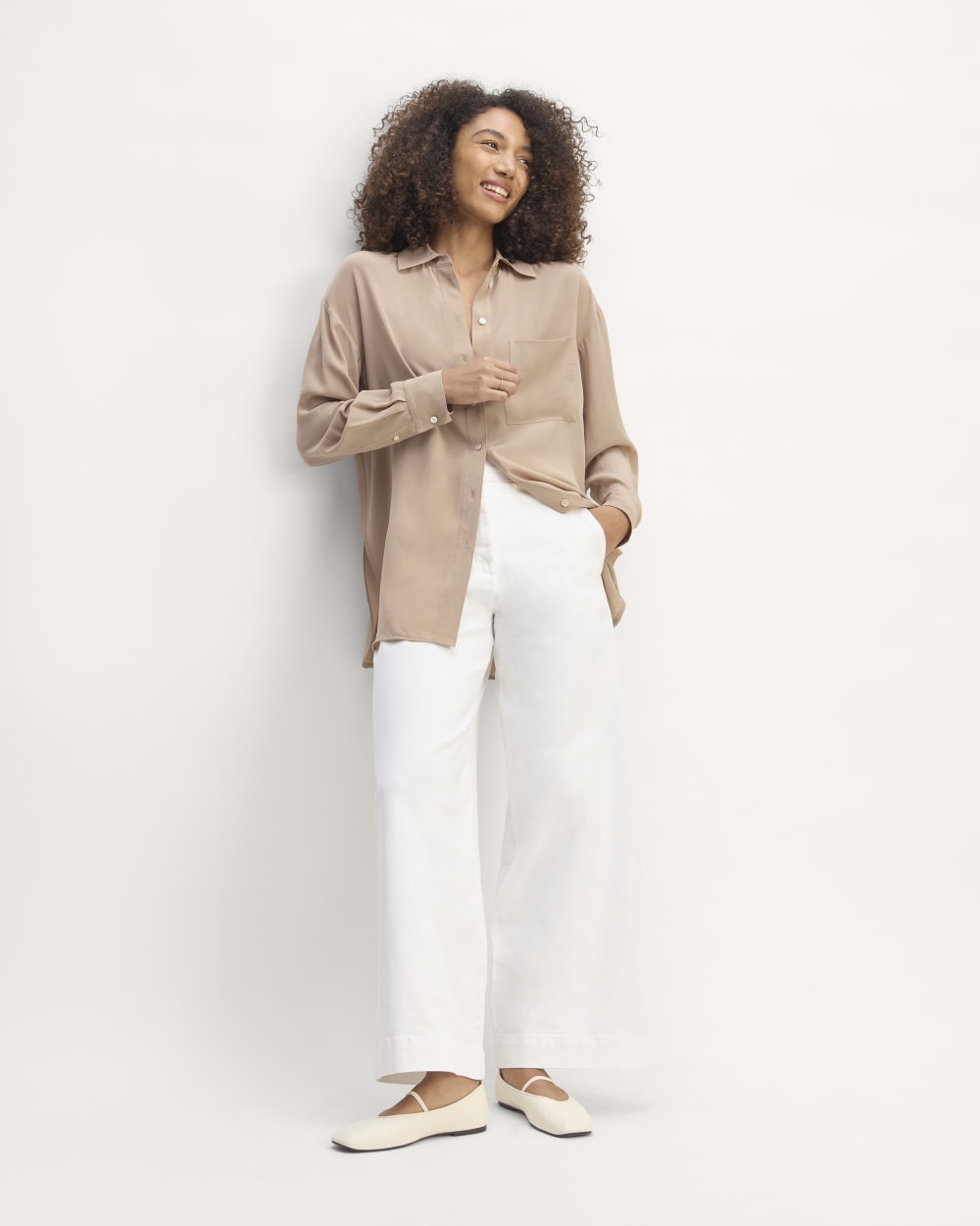 womens-washable-silk-oversized-shirt-chanterelle