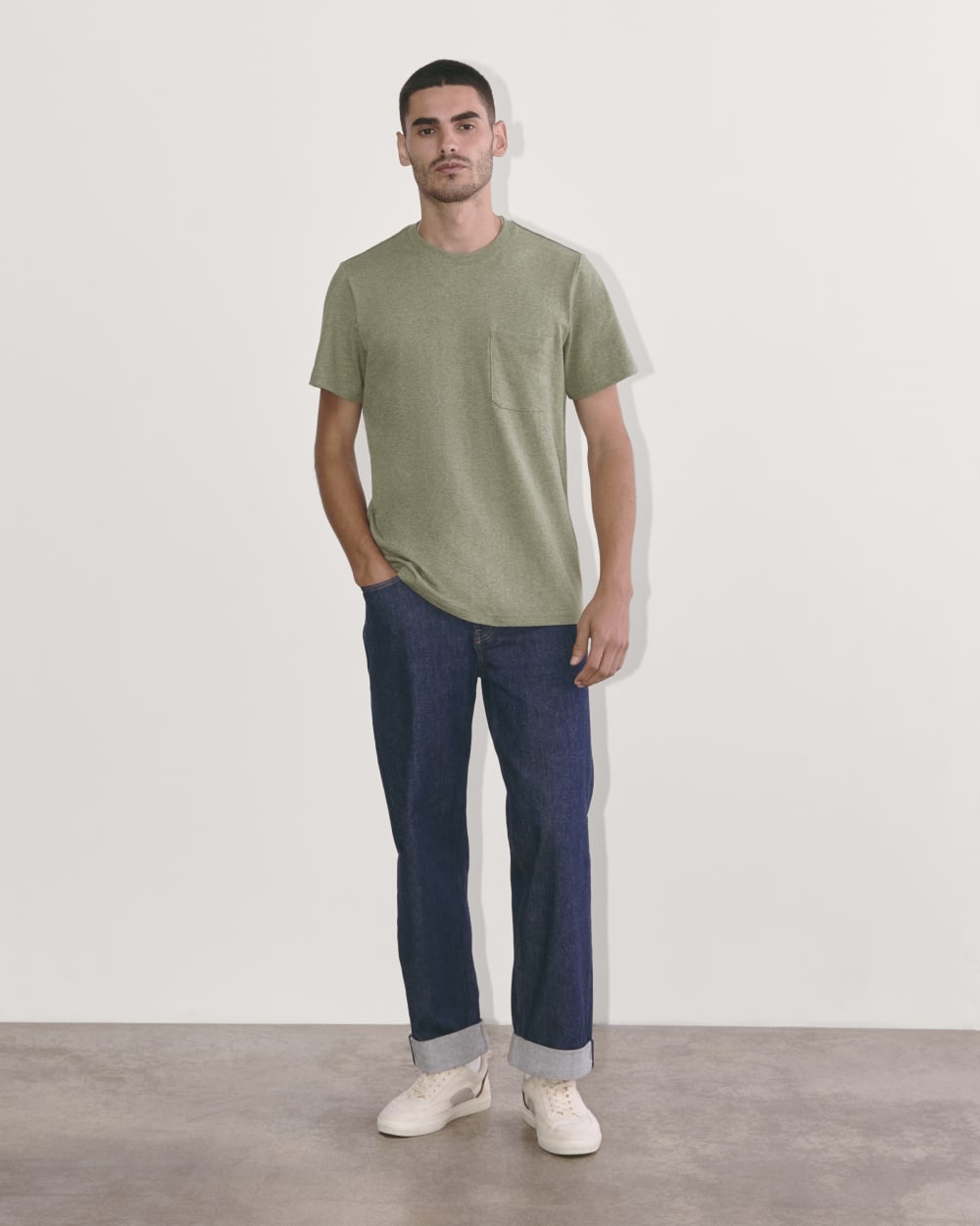 mens-premium-weight-pocket-tee-heather-sage-green